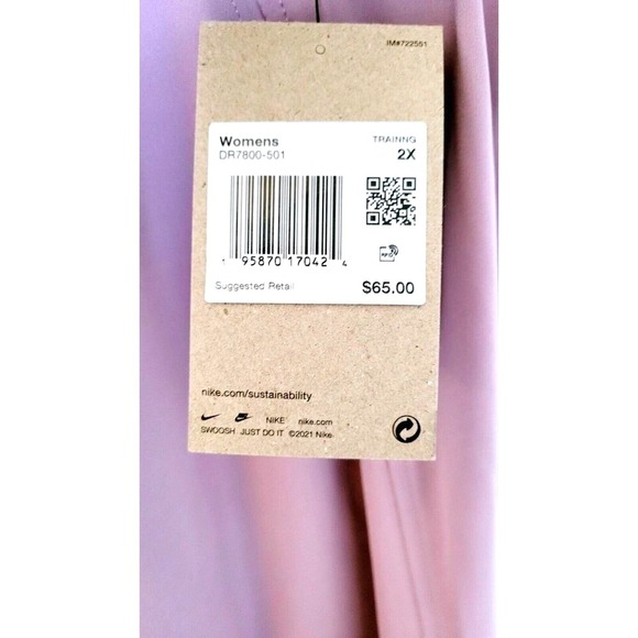 NWT Nike Yoga Dri-Fit 7/8 Women Training Tight Light Purple - Size XXL‎ - Picture 7 of 7